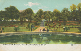 USA, Ca. 1910 Very Fine Used Coloured Pc „The Dutch Gardens, Van Cortlandt Park, N.Y.“ - Parken & Tuinen