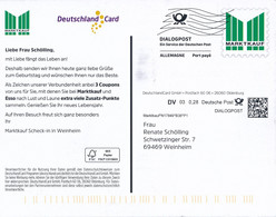 BRD / Bund Oldenburg Dialogpost Allemagne DV 03 0,28 Euro FRW 2021 Marktkauf DeutschlandCard GmbH - Lettres & Documents