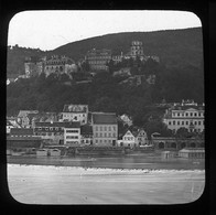 V1384 - ALLEMAGNE - Le Neckar Et Le Chateau - Plaque Photo Originale à Ne Pas Manquer - Plaques De Verre