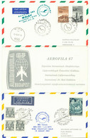 UNGARN 1967 Selt. Zwei-Länder-Sonderflugkarte Von Pro Aerofila In Budapest MALEV - Briefe U. Dokumente