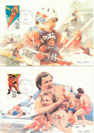 USA 1984 Olympische Sommerspiele Los Angeles 20C Kanuten U Ringen 2 MAXIMUMKARTEN - Cartoline Maximum