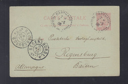 Frankreich France Tunisie GSK 1906 Carthage Nach Bayern - Covers & Documents