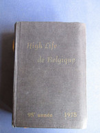 High Life De Belgique - 1975 - Adel Nobility Genealogie - Antique