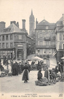 50-AVRANCHES- L'HÔTEL DE FRANCE ET L'EGLISE SAINT-SATURNIN - Avranches