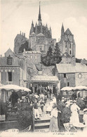 50-LE-MONT-SAINT-MICHEL- LA TERRASSE Vve POULARD ET L'ABBAYE - Le Mont Saint Michel