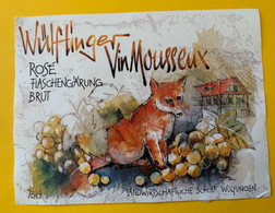 19007 - Wülflinger Rosé Flaschengärung Brut Vin Mousseux Renard - Sonstige & Ohne Zuordnung