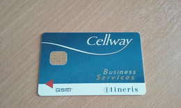 ANCIENNE CARTE GSM SIM CELLWAY ITINERIS B.E !!! - Other & Unclassified