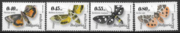 2012 Bulgarien Mi.4633-6 CY **MNH Schmetterlinge - Oblitérés