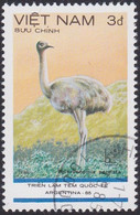 VIETNAM, 1985, Animaux (faune) | Autruches | Expositions Philatéliques | Oiseaux - Ostriches