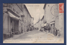 CPA [07] Ardèche > Circulé Par La Poste Villeneuve De Berg Commerce Magasin - Sonstige & Ohne Zuordnung