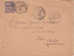 GUADELOUPE 1892 LETTRE DE BASSE - TERRE - Covers & Documents