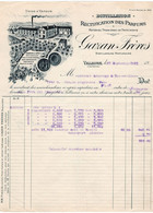 1 Facture Rectification Des PARFUMS Distillateurs Parfumeurs Gazan Frères Vallauris Alpes-Maritimes  1911 - Sin Clasificación