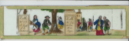 PHOTOS - PLAQUE DE VERRE POUR LANTERNE MAGIQUE - FABLE DE LA FONTAINE N° 23 Et 24 (La Forêt Et Le Bucheron & Un Fou Et.. - Plaques De Verre