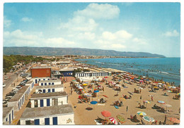 A4167 Manfredonia (Foggia) - Siponto - Spiaggia - Animata - Panorama - Auto Cars Voitures/ Viaggiata 1974 - Manfredonia