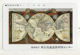 TELECARTE JAPON DOCUMENT PLANISPHERE - Cultural