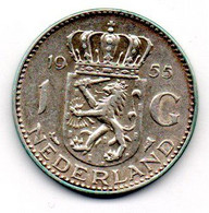 Pays Bas - Gulden 1955 - TTB+ - 1948-1980: Juliana