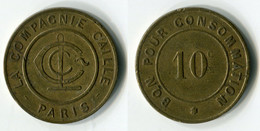 N93-0653 - Monnaie De Nécessité - Paris - Compagnie Caille - 10 Centimes - Monétaires / De Nécessité