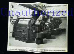 ► NOISEL (77) - Chocolaterie - Machine à Torrérifier  - Coupure De Presse Originale Début XXe (Encart Photo) - Machines