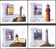 A{244} Guinea Bissau 2008 Lighthouses 4 S/S Deluxe MNH** - Guinea-Bissau