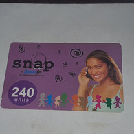 Ghana-(GH-SPA-REF-0006A)-snap Lady(53)(6182912591034)(look Out Side And Chip)1card Prepiad/gift Free - Ghana