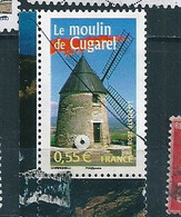 4162 La France à Voir : Le Moulin De Cugarel Trace D’essuyage   Timbre  France Oblitéré 2008 - Oblitérés