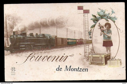 407-MONTZEN-souvenir-train  Trein - Plombières