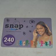 Ghana-(GH-SPA-REF-0006B/5)-snap Lady(67)(9330-6342-41026)(look Out Side And Chip)1card Prepiad/gift Free - Ghana