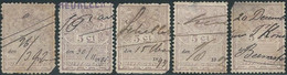 Paesi Bassi-HOLLAND-NETHERLANDS,1892-1895-1897-1902 Revenue Stamps Fiscal Tax, JE Maintiendrai ,Used - Fiscaux