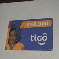 Ghana-(GH-TIG-REF-0001)-girl On Blue-(79)(0061-7768-0057)(look Out Side And Chip)1card Prepiad/gift Free - Ghana