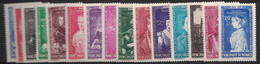 MONACO - PRINCES ET PRINCESSES DE MONACO - N°234 A 248 - NEUF SANS TRACE DE CHARNIERE - COTE 56€. - Neufs