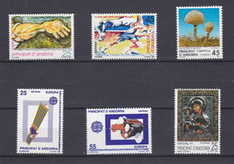 1991 AÑO COMPLETO DE ANDORRA ESPAÑOLA - NUEVOS SIN CHARNELA - Unused Stamps