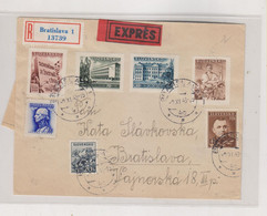SLOVAKIA WW II 1943 BRATISLAVA Nice Registered Priority Cover - Brieven En Documenten
