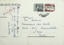 1977 Inteiro Postal Tipo «Apoio à Produção Nacional» + «Paisagens E Monumentos» 1$00+2$00 Enviado De Grândola P/ Lisboa - Postwaardestukken