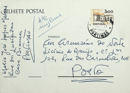 1977 Inteiro Postal Tipo «Paisagens E Monumentos» 3$00 Enviado De Portimão Para O Porto - Postwaardestukken