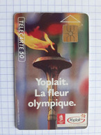 F129A Yoplait Flamme Olympique 50U GEM 01/92 N° B1C22D - Olympische Spelen