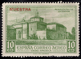 Spain (1930) La Rabida Monastery. Stamp Overprinter MUESTRA (specimen).  Scott No C33. - Nuevos