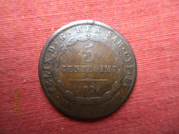 Italy: Piémont-Sardaigne 5 Centesimi 1826 - Italian Piedmont-Sardinia-Savoie