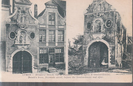 Ypres - Brasserie Donck (rue De Dixmude) Avant Et Après Le Bombardement - Ieper