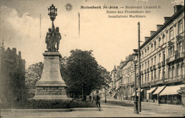 Molenbeek :  Bd Léopold II Statue Aux Promoteurs Des Installations Maritimes - St-Jans-Molenbeek - Molenbeek-St-Jean