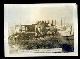 Photo Originale C. 1920 - From Mail Plane To Motor Truck At The San Francisco Field Usa Etats Unis Aviation SE PHOTO BIS - Lieux