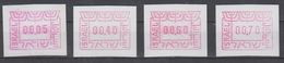 ISRAEL 1988 FRAMA ATM 0.05 0.40 0.60 0.70 SHEKELS MENORAH - Franking Labels