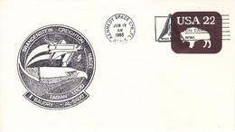 1985 USA  Space Shuttle Discovery STS-51G Mission And Spaceman  Commemorative Cover - Amérique Du Nord