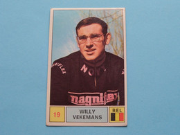 WILLY VEKEMANS België ( Sprint 71 >  Nr. 19 ) - Figurine PANINI Modena ( 2 Scans ) ! - Cyclisme