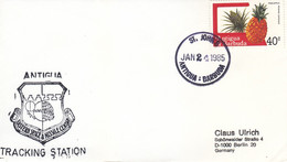 1985 USA  Space Shuttle Discovery STS-51C Mission And Antigua Tracking Station Commemorative Cover - América Del Norte