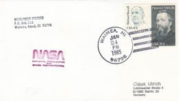 1985 USA  Space Shuttle Discovery STS-51C Mission And Antigua NASA/STDN Station Commemorative Cover - Nordamerika