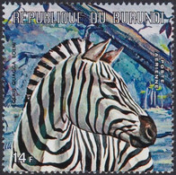 BURUNDI, 1971,     Animaux (faune) | Mammifères | Zèbres - Pferde