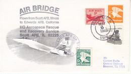 1985 USA  Space Shuttle Challenger STS-51B  Mission And Air Bridge  Commemorative Cover - Amérique Du Nord