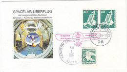 1985 USA  Space Shuttle Challenger STS-51B  Mission And Spacelab  Commemorative Cover - America Del Nord