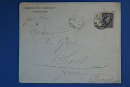 N26 ARGENTINA BELLE LETTRE 1896 BUENOS AIRES POUR SENS FRANCE + AFFRANCHISSEMENT INTERESSANT - Lettres & Documents