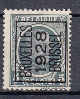 BELGIË - PREO - Nr 172 A - BRUXELLES 1928 BRUSSEL - (*) - Typo Precancels 1922-31 (Houyoux)